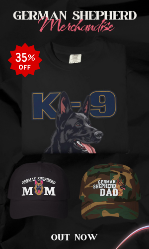 German Shepherd Merchandise: T-Shirts, Hats, Hoodies, Sweatshirts.