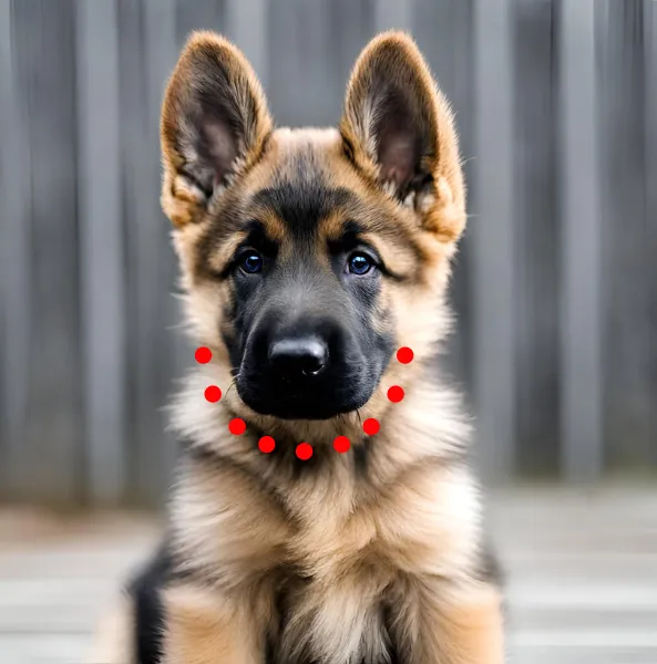 The head shape of an original German Shepherd puppy is typically broad and slightly rounded, with a strong jawline The head shape of an original German Shepherd puppy is typically broad and slightly rounded, with a strong jawline