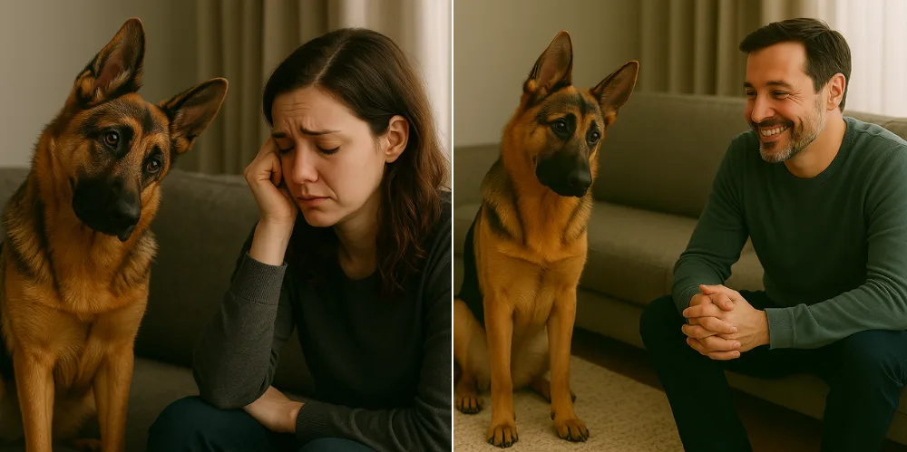 A head tilt can signal empathy and a desire to connect. A head tilt can signal empathy and a desire to connect.