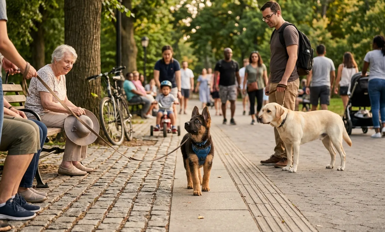 German Shepherd puppies socialization