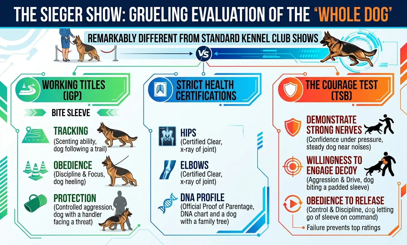 How the Sieger Show Differs from Standard Conformation Shows How the Sieger Show Differs from Standard Conformation Shows